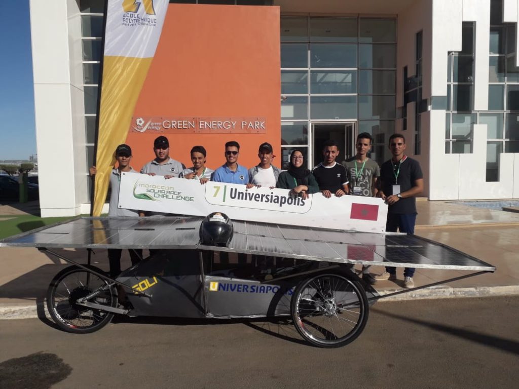 Le prototype de véhicule monoplace propulsé à l’énergie Solaire baptisé “SOLIMAR” en 2019